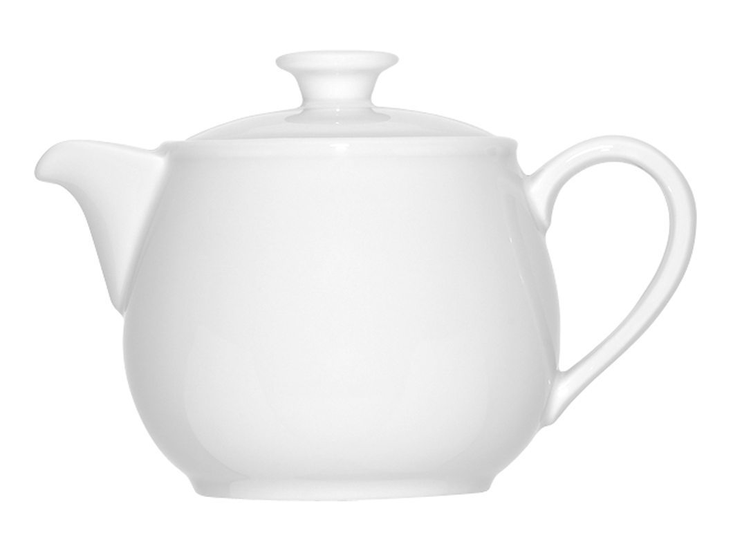 Bauscher, Bonn - Teekanne m. Deckel, weiss, uni, 0,40 ltr.
