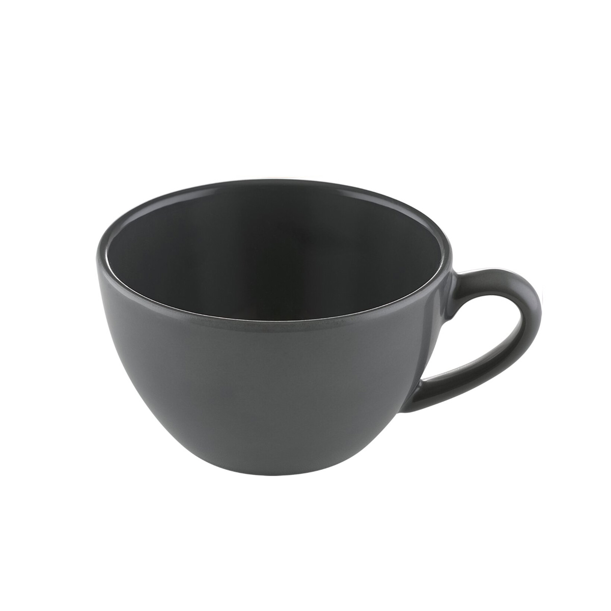 Bauscher, Sandstone : Dekor 700560 Dark Gray Uni - Milchkaffee-Obere nieder 0,35 ltr.