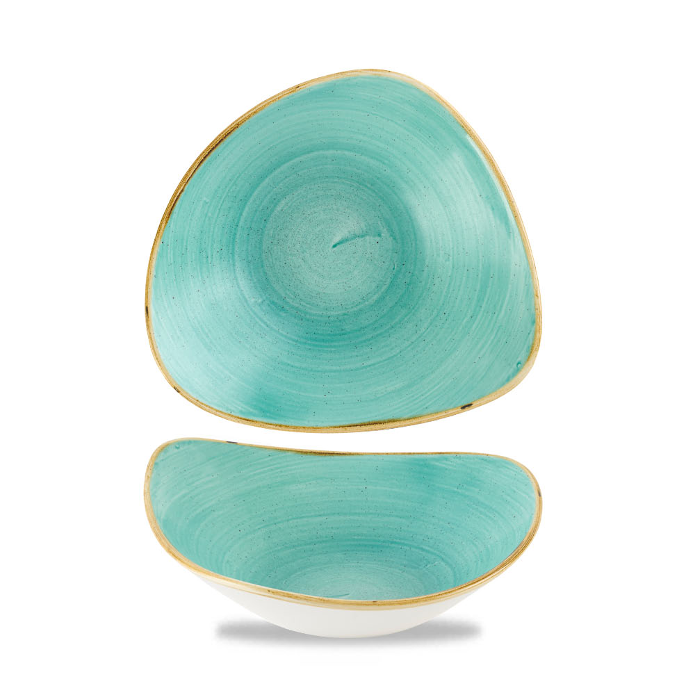 Churchill, Stonecast : Mint - Schale dreieckig, 23,5 cm/ 0,6 ltr.