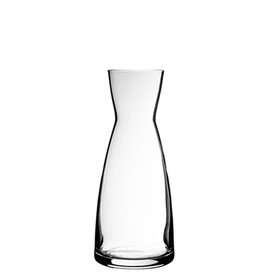 Karaffe Ypsilon Trasparente m. Füllstrich 0.50 ltr. |-|, Inhalt: 554 ml, H: 205 mm, D: 80 mm