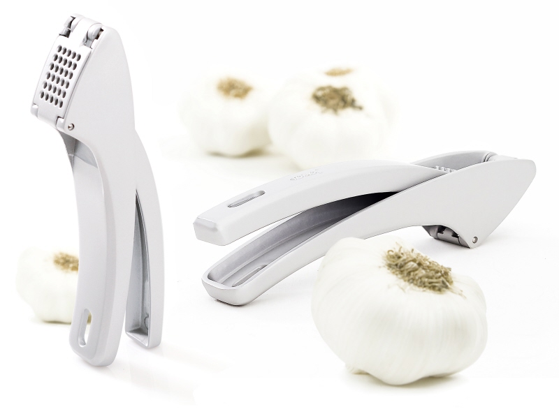 Knoblauchpresse, Aluminiumguss, PTFE, L: 17,5 cm