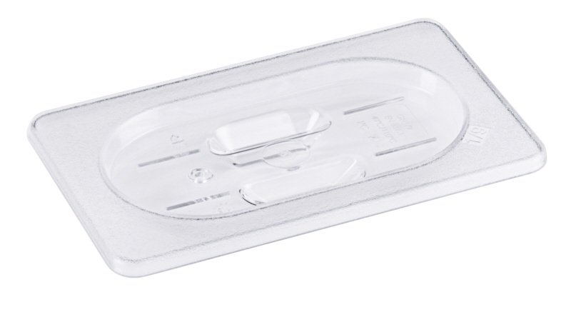 Auflagedeckel GN 1/9 zu Serie 8219, Griffmulde, Polycarbonat, 17,6 x 10,8 cm