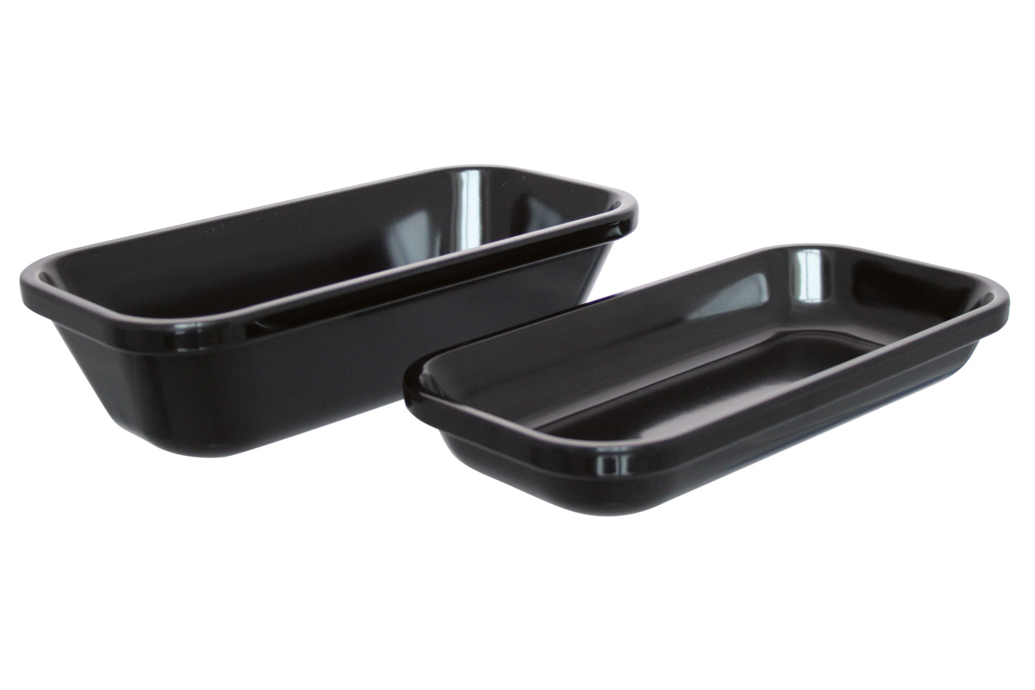 Auslagetablett u. Schalen, Melamin, schwarz, 28 x 14 x 4,3 cm