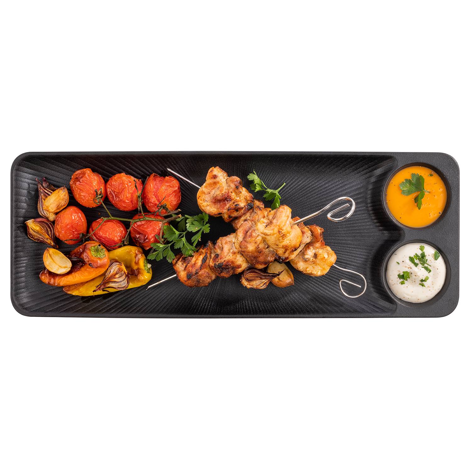 Tablett NERO, Melamin, 41 x 15 cm, H: 2,5 cm, Fb. schwarz