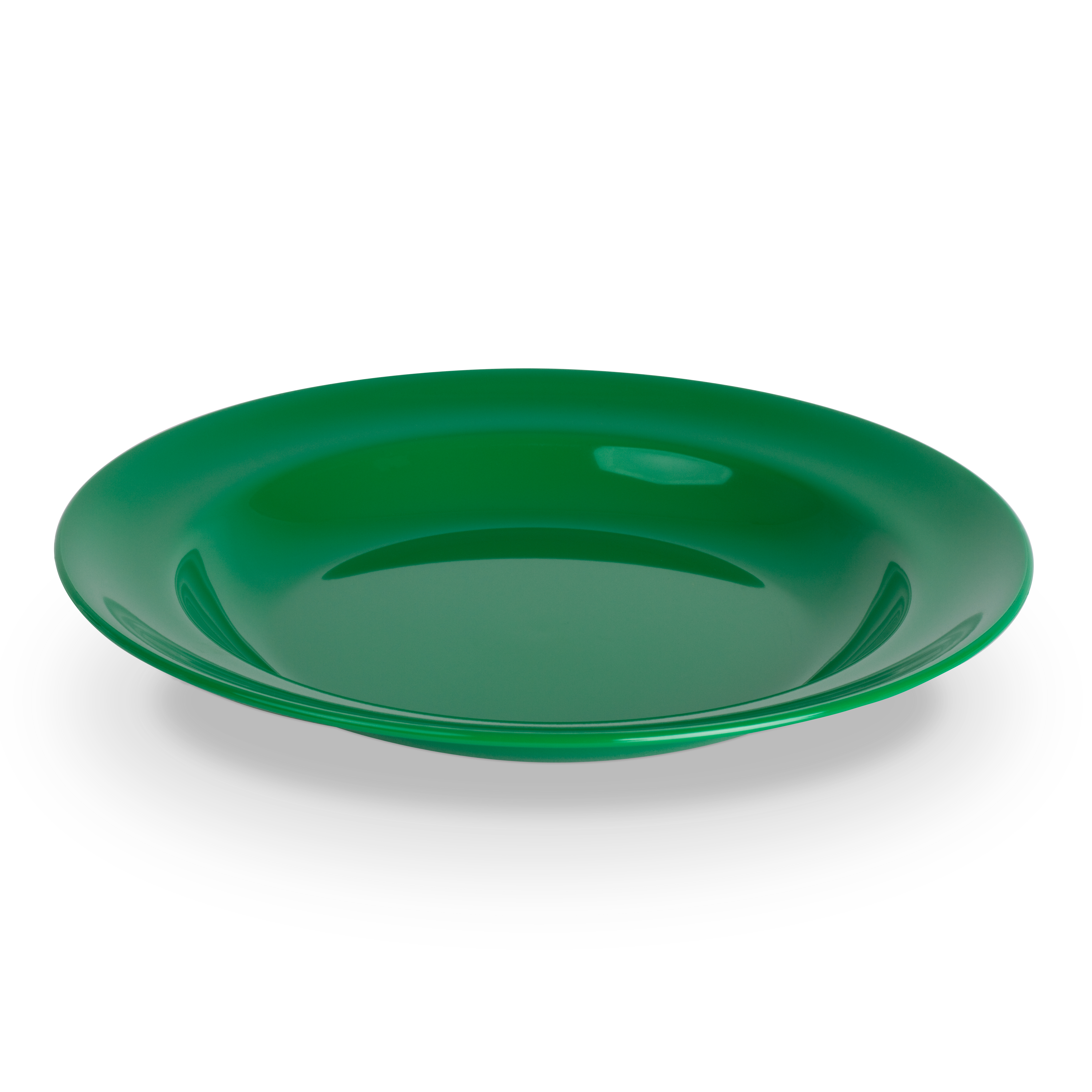 Teller tief PC, uni, grün, D: 24 cm/ 0,45 ltr.