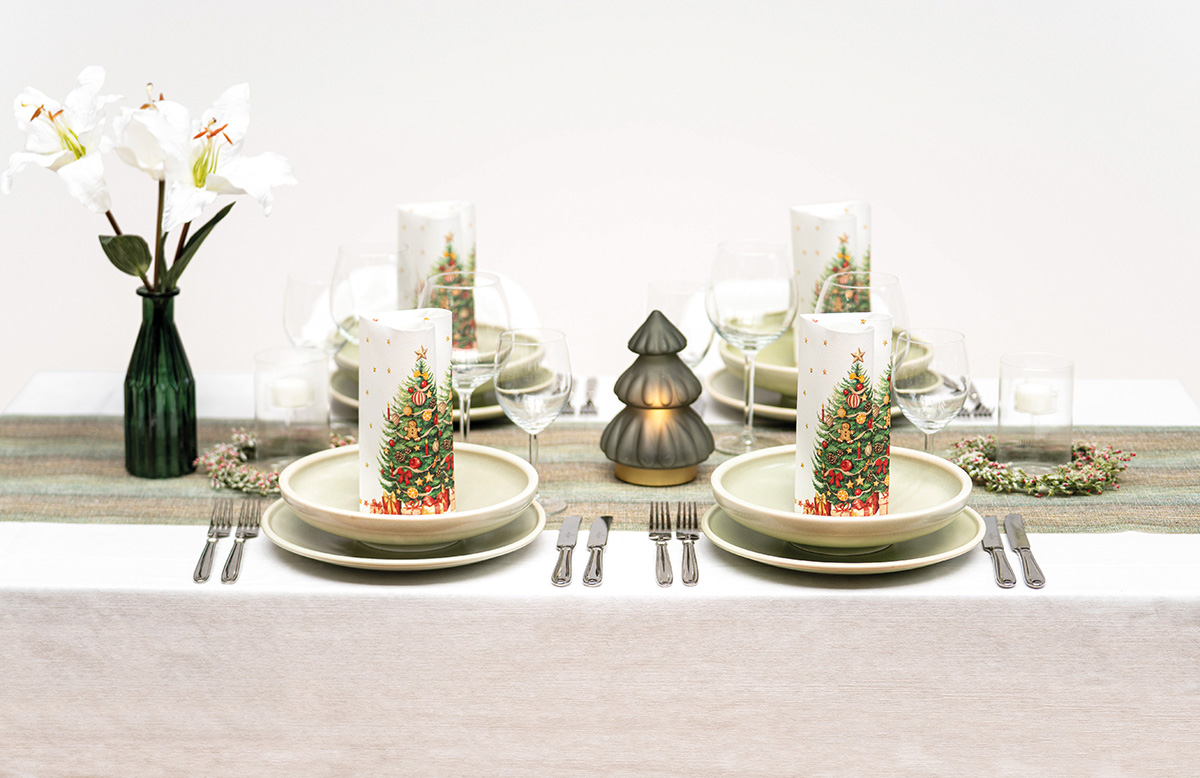 Servietten - Weihnachtsmotiv TANNENBAUM Tissue