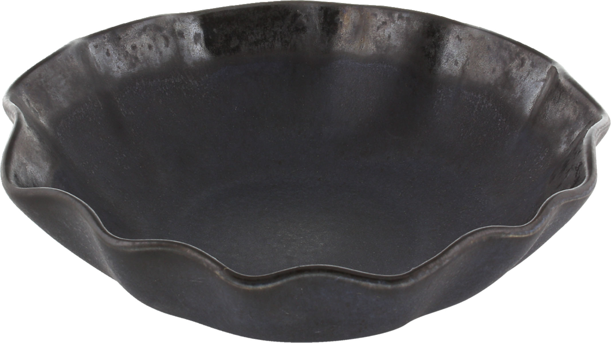 Playground, Steinzeug - NAMI : Teller, tief, rund, ebenholzfarben, 22 cm/ 1,1 ltr.