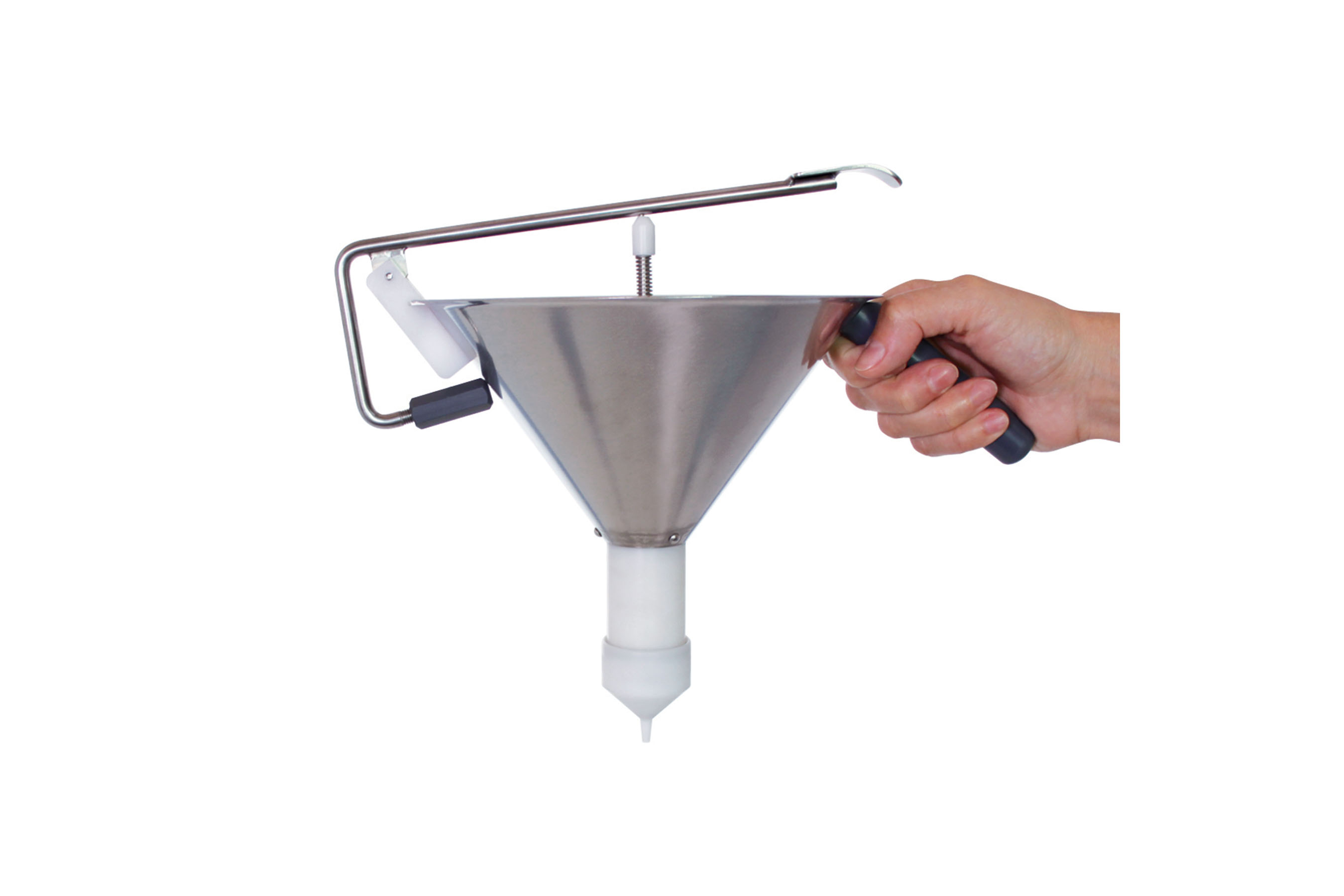 Trüffelfüller aus Edelstahl, Inhalt 1,0 ltr., D: 300 mm, H: 200 mm