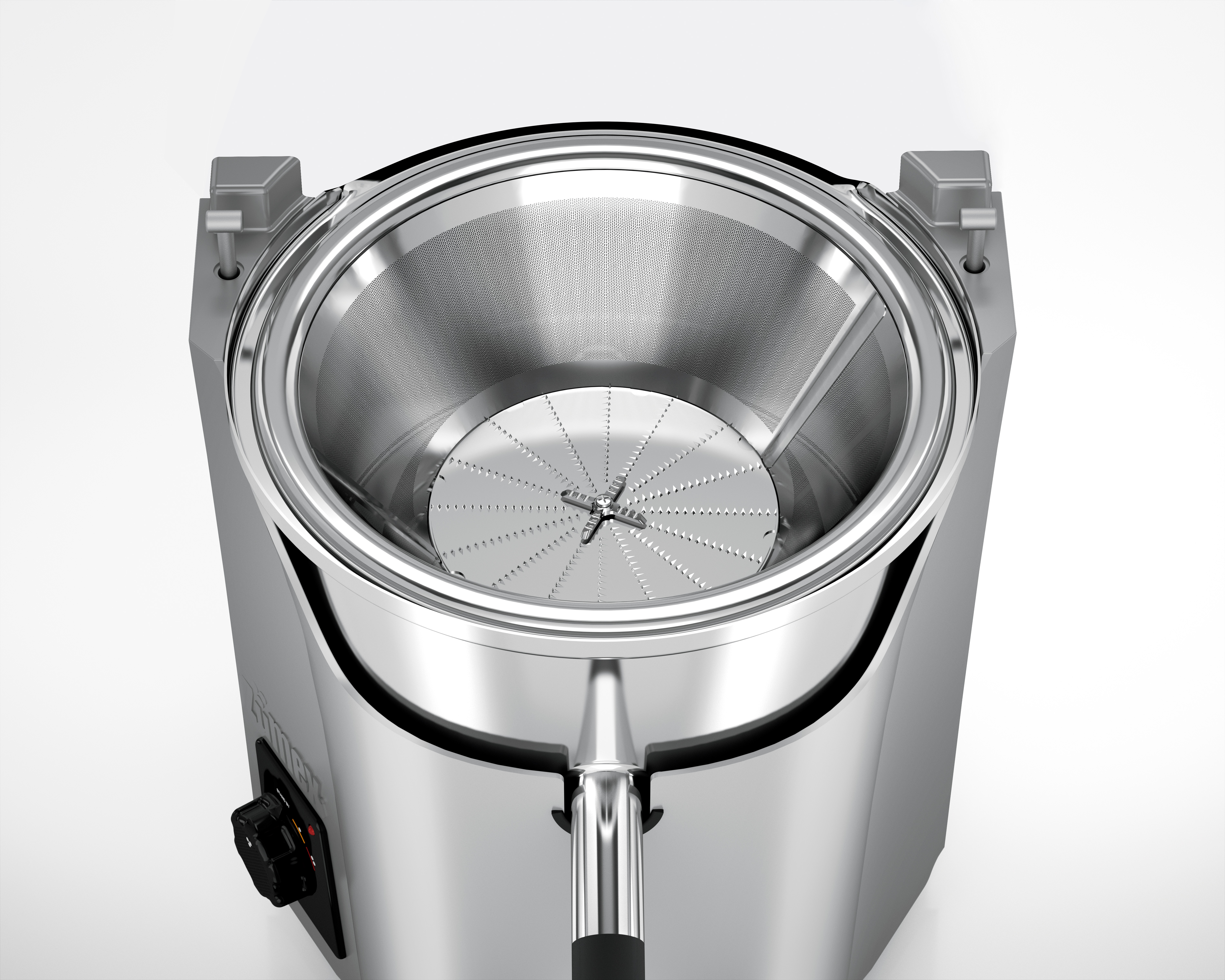 ZUMEX - MULTIFRUIT, Entsafter für Obst u. Gemüse max. D: 7,4 cm, 290 x 500 x 510 mm, Farbe: Black