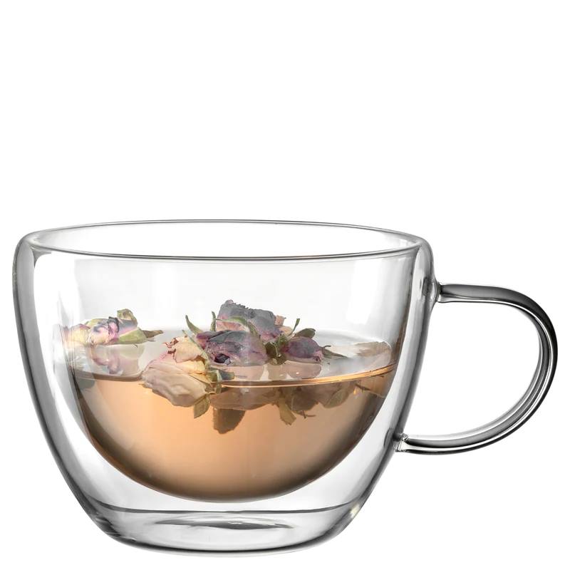Leonardo, Duo : Tee-Tasse doppelwandig, 2er-Set, Inhalt: 360 ml, D: 11 cm, H: 10 cm