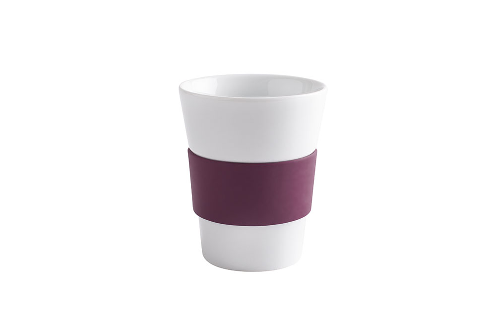 Kahla, Cupit - Becher mit Trinkdeckel 0,35 ltr., Banderole glatt: wild berry