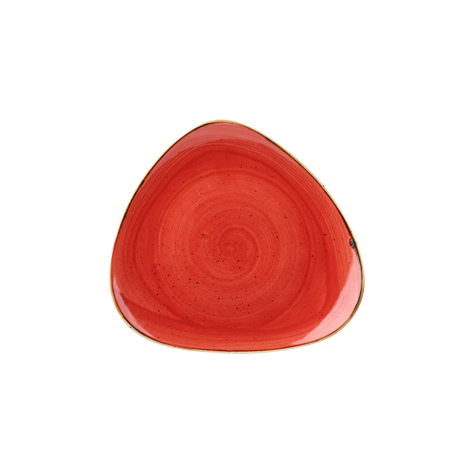Churchill, Stonecast : Berry Red - Teller flach dreieckig, 20,3 cm