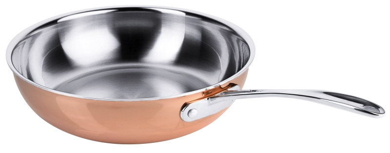 Pfanne tief, Kupferkochgeschirr, l: 4 ltr., D: 28 cm, H: 8 cm