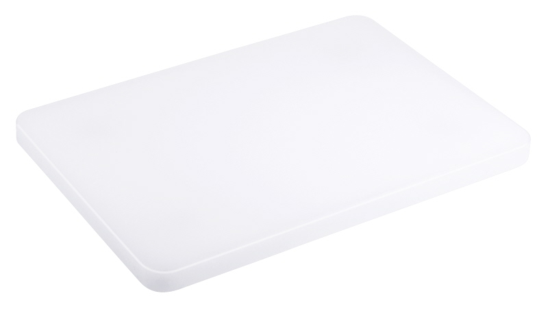 Schneidbrett, weiß, LDPE, mit Füßchen, 35 x 25 cm