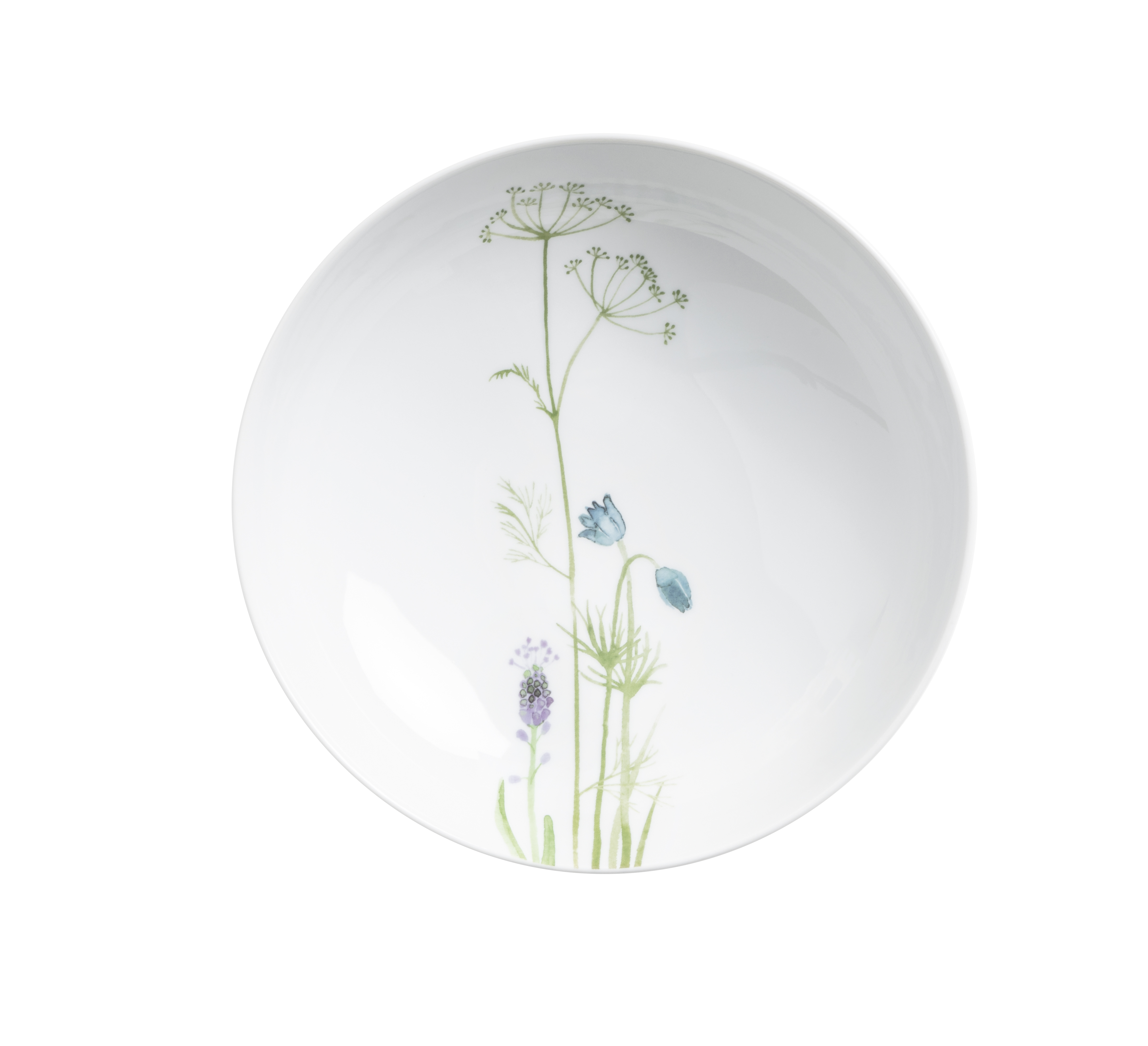 Kahla, Five Senses : Wildblume - Suppenteller, blau-rot, 21 cm