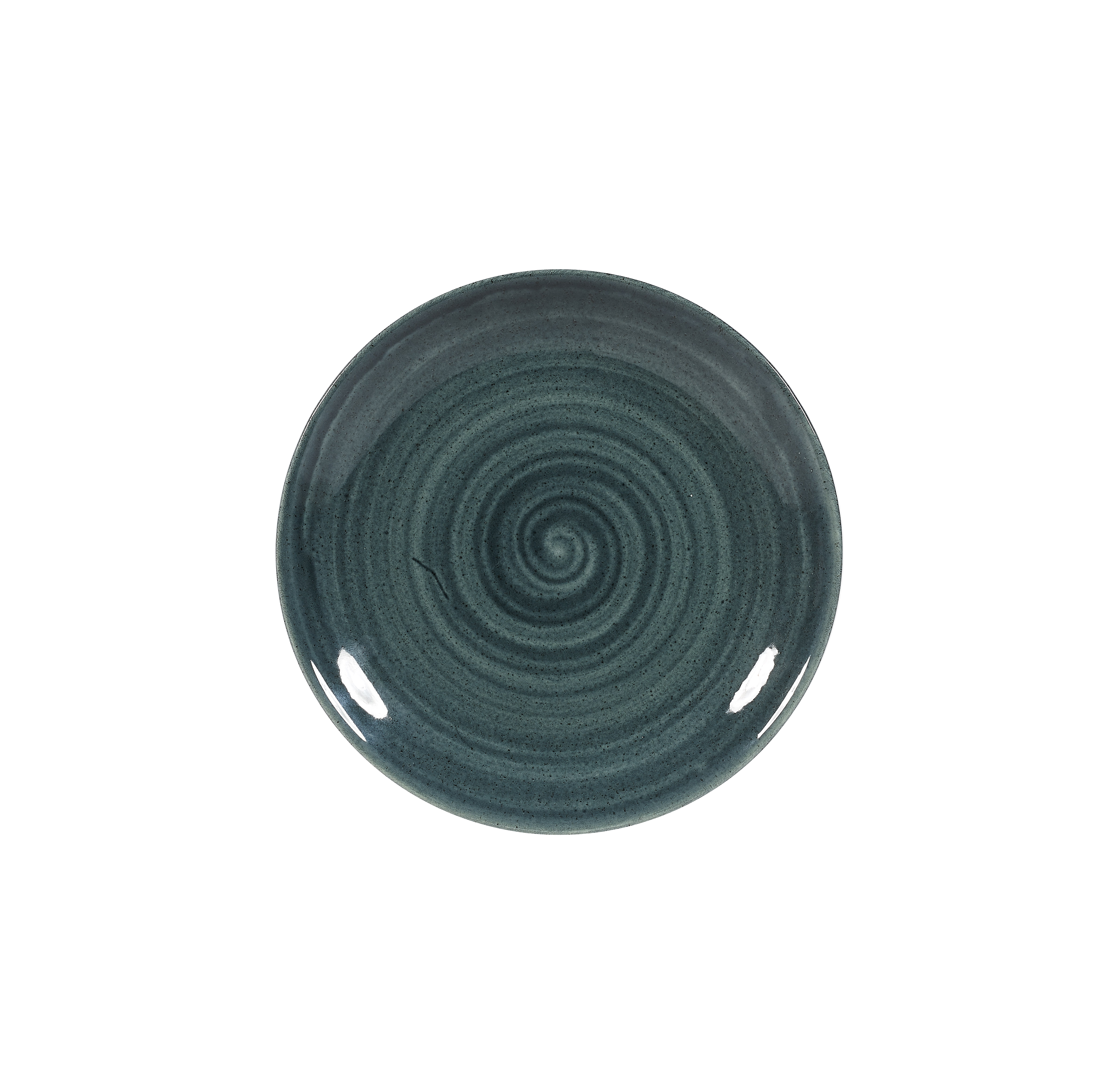 Churchill, Stonecast Patina : Rustic Teal - Teller flach Coup, 16,5 cm