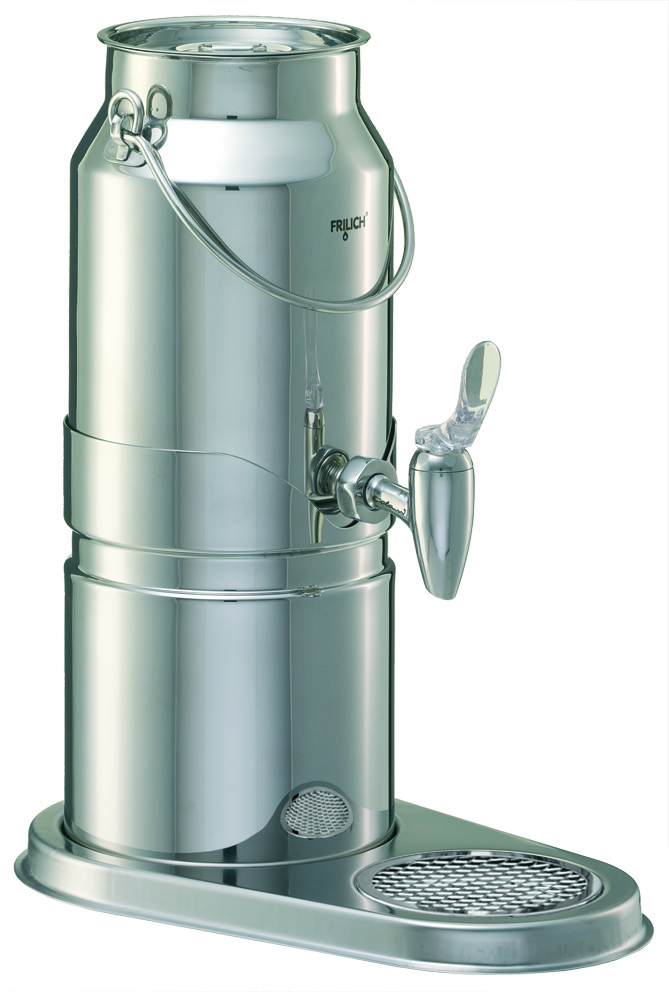 ELEGANCE Milchkanne 3 ltr., Edelstahl, Edelstahlhahn, L: 336 mm, B: 205 mm, H: 400 mm