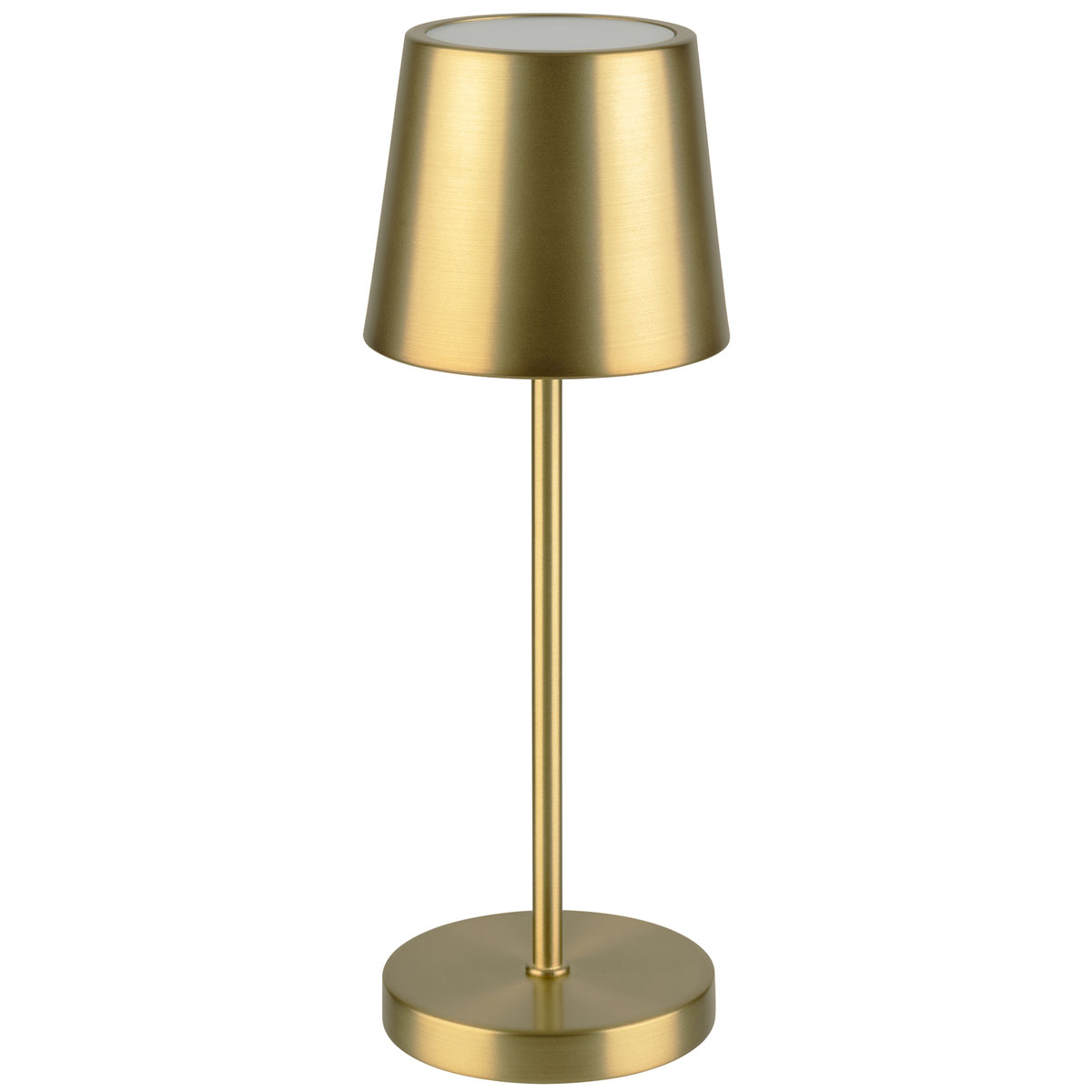 Tischleuchte MERLE MINI, Metall, Farbe: goldfarben, 1x LED 1,0 W / 100 lm, dimmbar in 3 Stufen, D: 9 cm, H: 25 cm