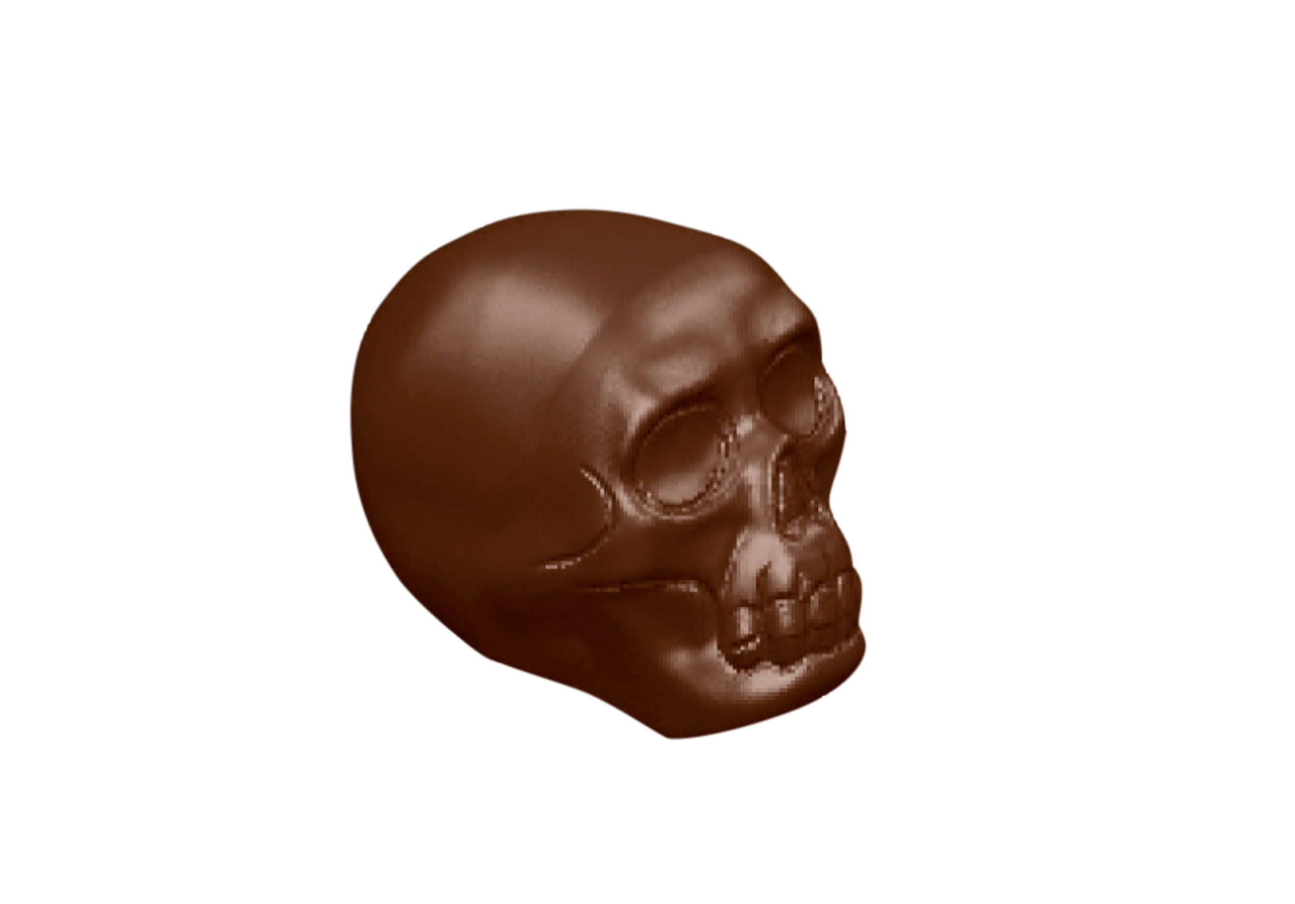 Schokoladen- Form Totenkopf, Doppelform, 275 x 175 mm, 3 x 8 Stück 26 x 38 x 27 mm