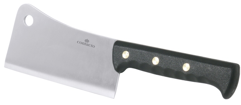 Hackbeil, Messerstahl, L: 33 cm, Klingenbreite: 9 cm, Klingenlänge: 20 cm