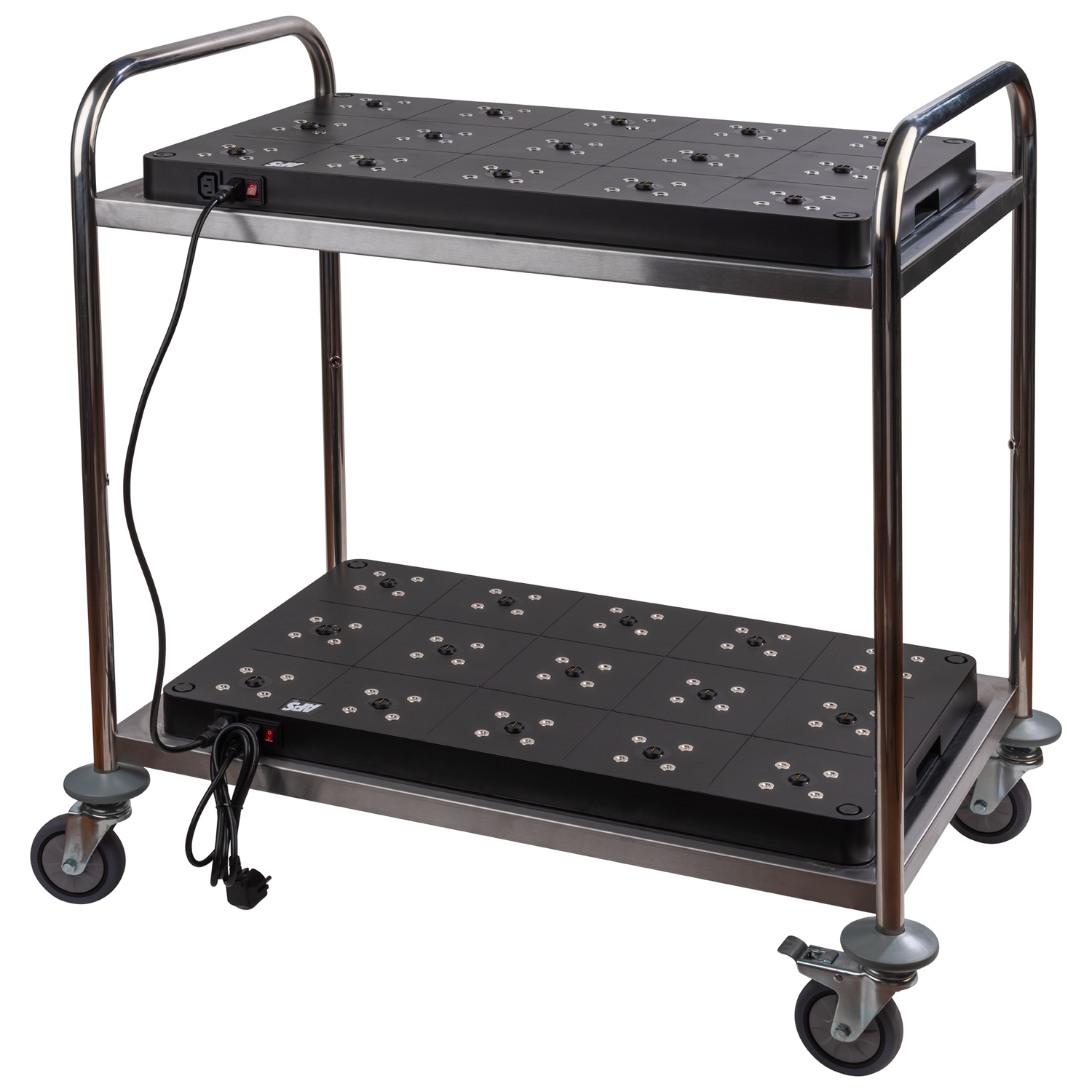 Ladestation 15-fach, ABS, 75 x 43 cm, H: 5 cm, Farbe: schwarz