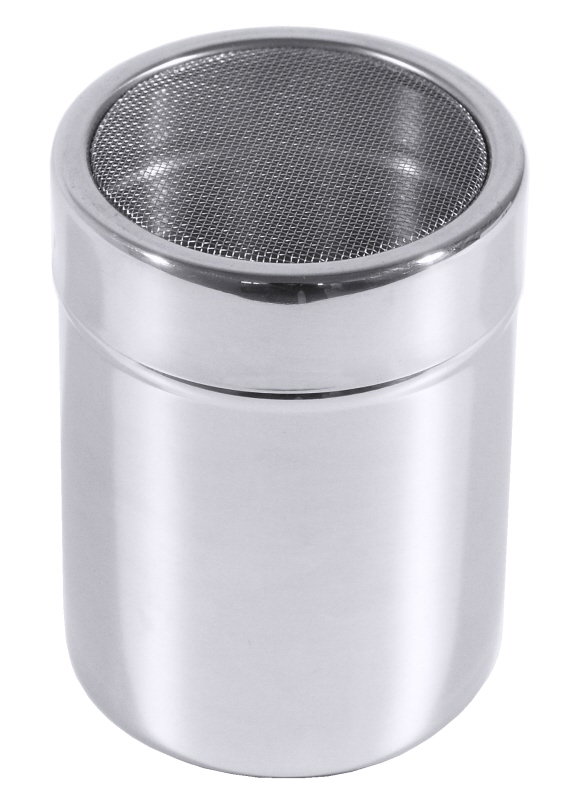 Netzstreuer, I: 0,3 ltr., D: 7 cm, H: 9,5 cm, Edelstahl