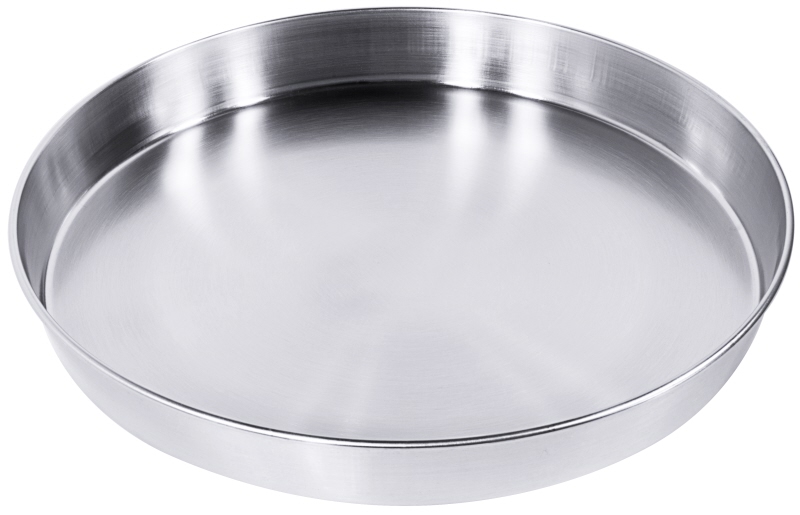 Bierglasträger, gebördelter Rand, Edelstahl, D: 36 cm, H: 4 cm