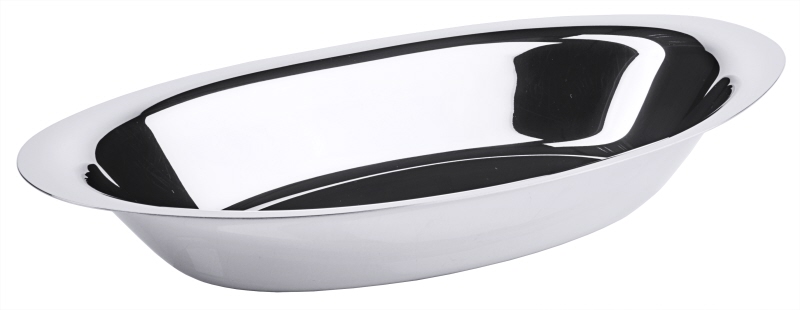Brotschale, oval, Edelstahl, 30,5 x 16,5 x 5 cm