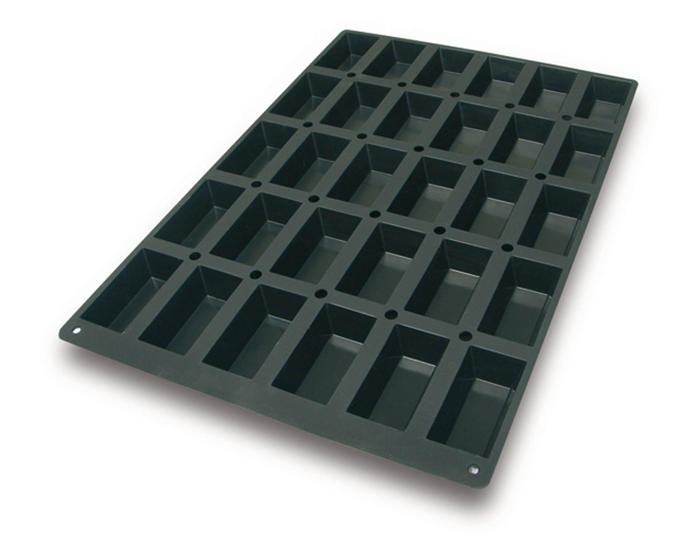 Silikon - Backform 400 x 600 mm, Rechteck, 30 x 130 ml, 99 x 49 mm, H: 30 mm