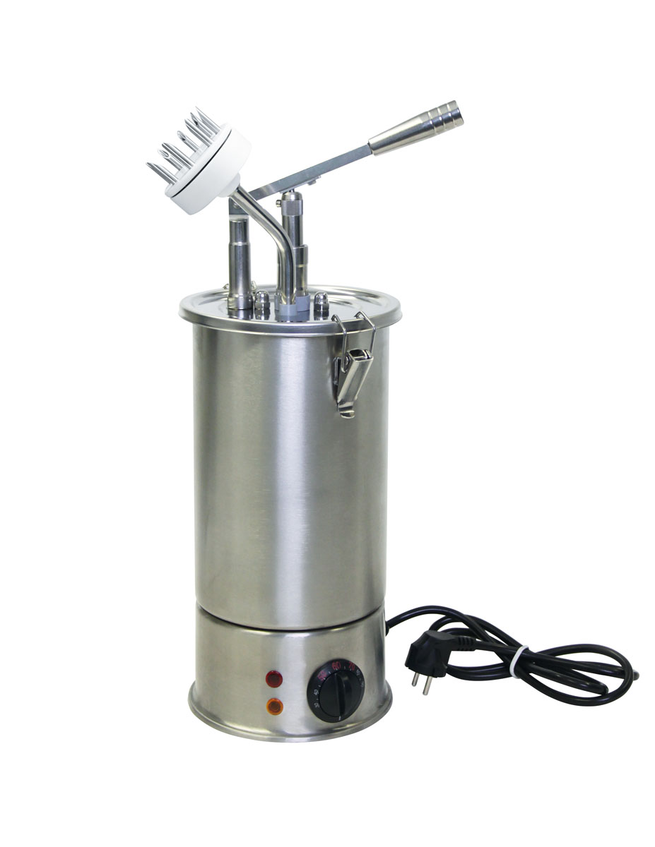 Hebel Dosierspender m. Donut-Aufsatz, beheizbar, 180 x 160 x 620 mm/ 3,65 kg/ 3 ltr.