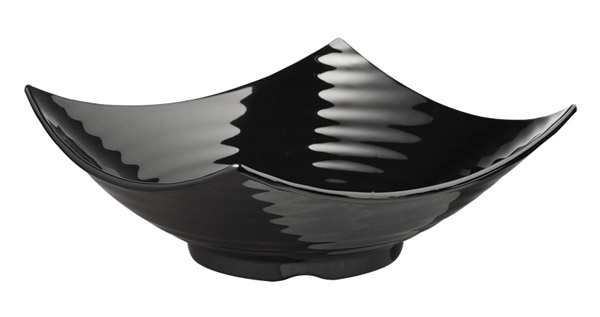 Schale GLOBAL BUFFET 32,5 x 32,5 cm, H: 12 cm, 3 ltr., Melamin, schwarz