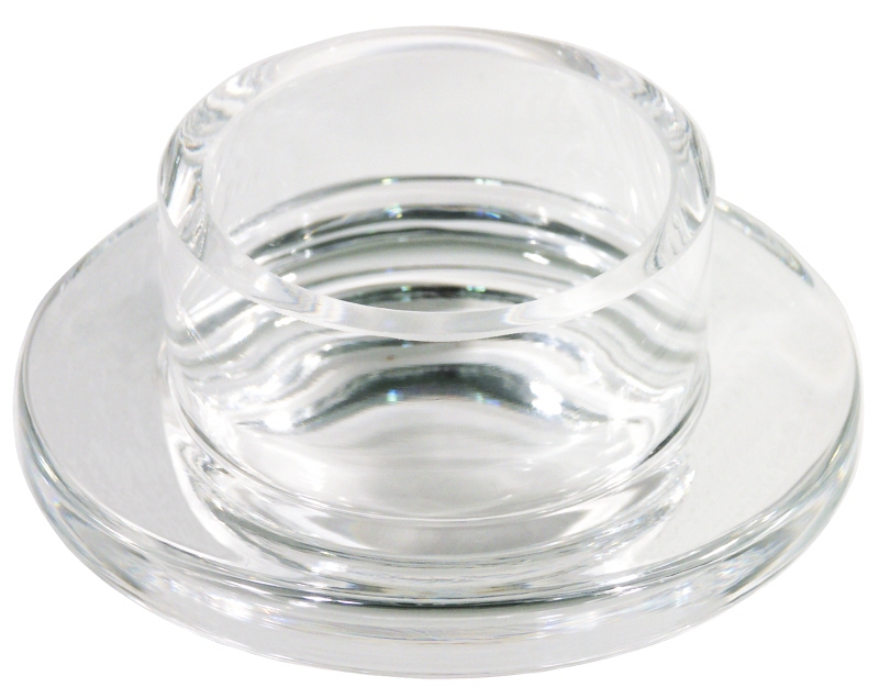 Butterschale aus Glas, I: 0,06 ltr., D: 9 cm, H: 4,5 cm