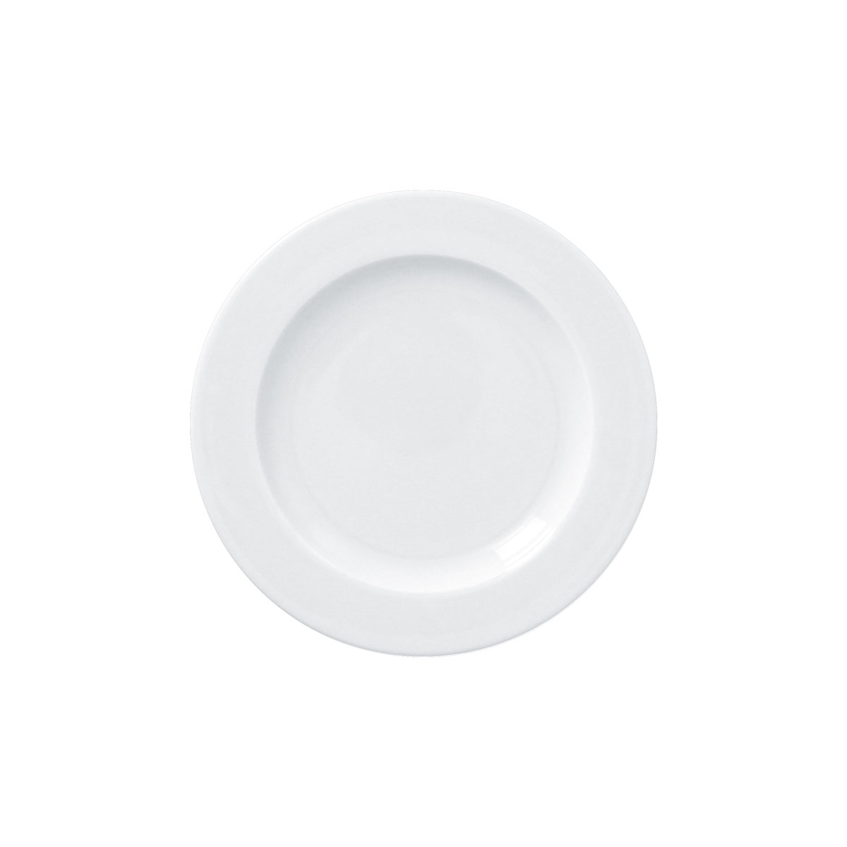 Teller flach Fahne, uni, weiss, 18,8 x 2,1 cm