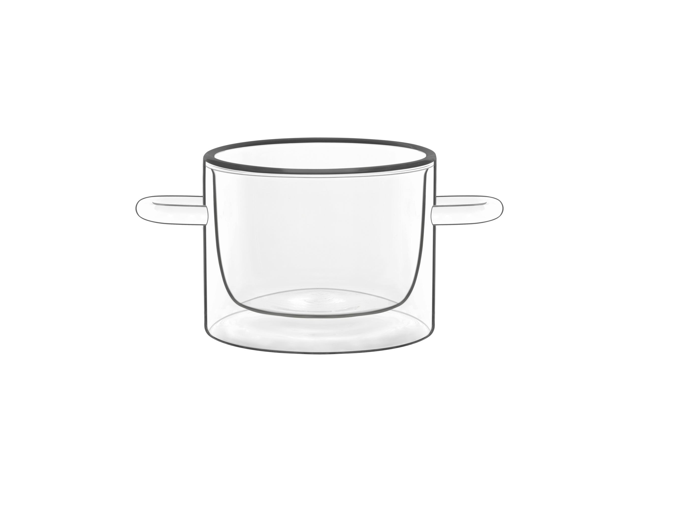 Playground, Glas - Serviertopf klein doppelwandig 7 cm/ 0,12 ltr.