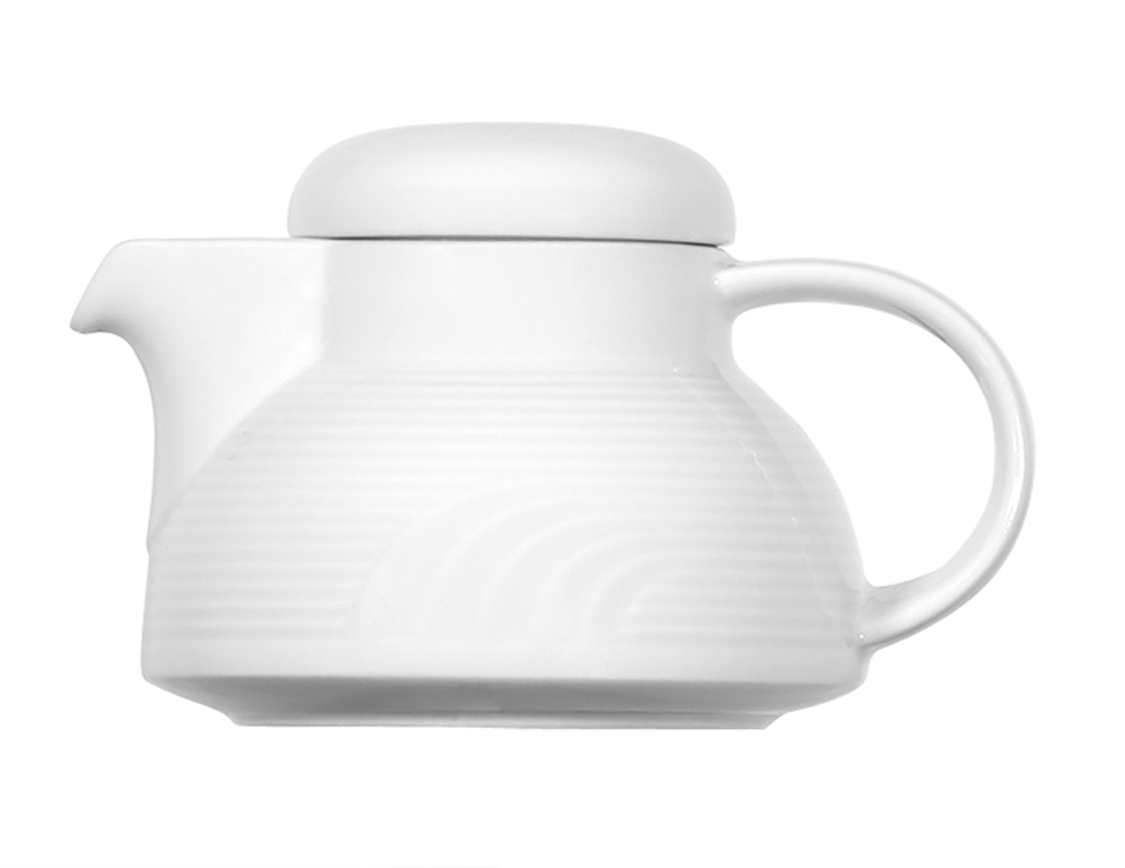 Bauscher, Carat - Teekanne m. Deckel, weiss, uni, 0,35 ltr.