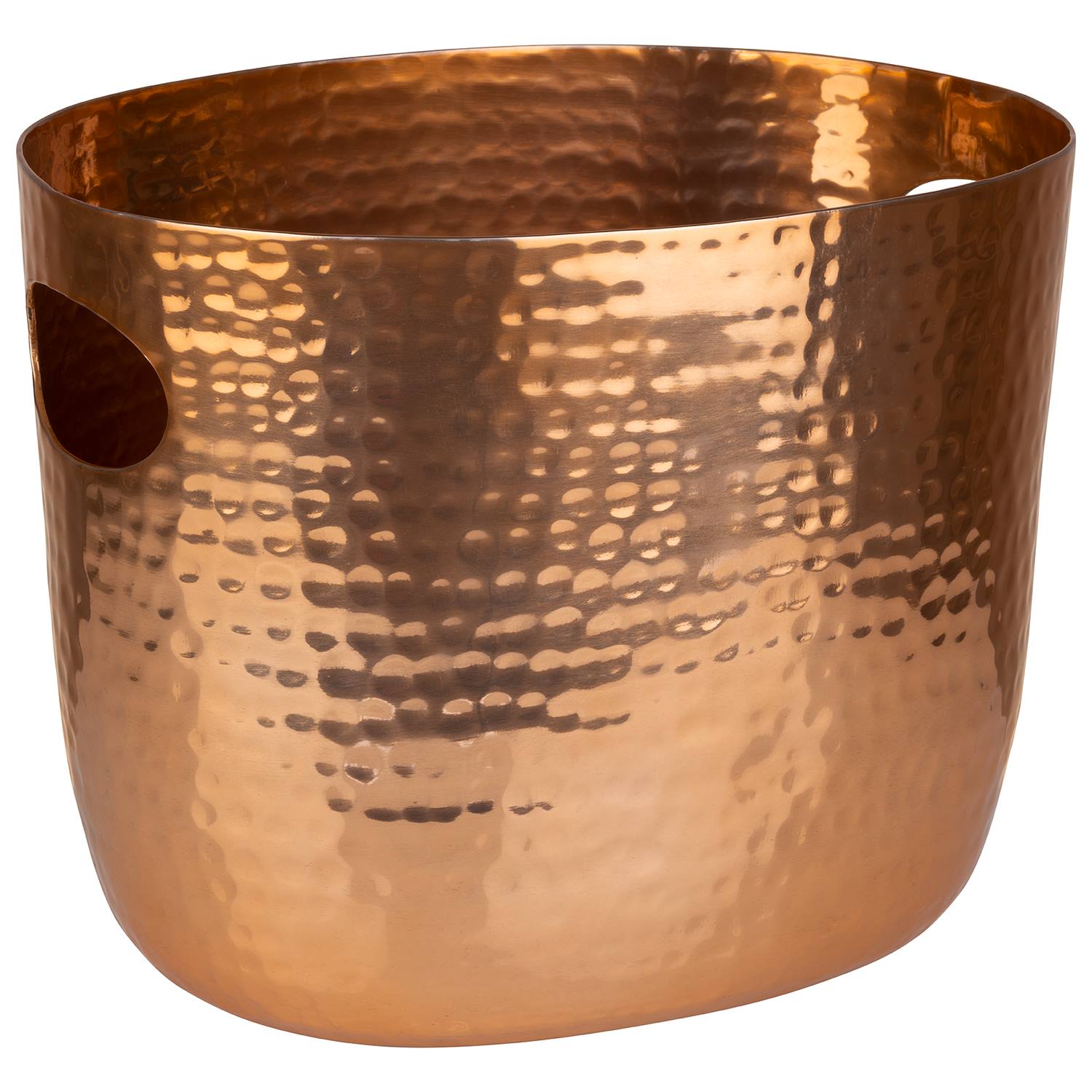 Wein-, Sektkühler, Aluminium, 25,5 x 19 x 20 cm/ 2,1 ltr., Farbe: Kupfer-Look