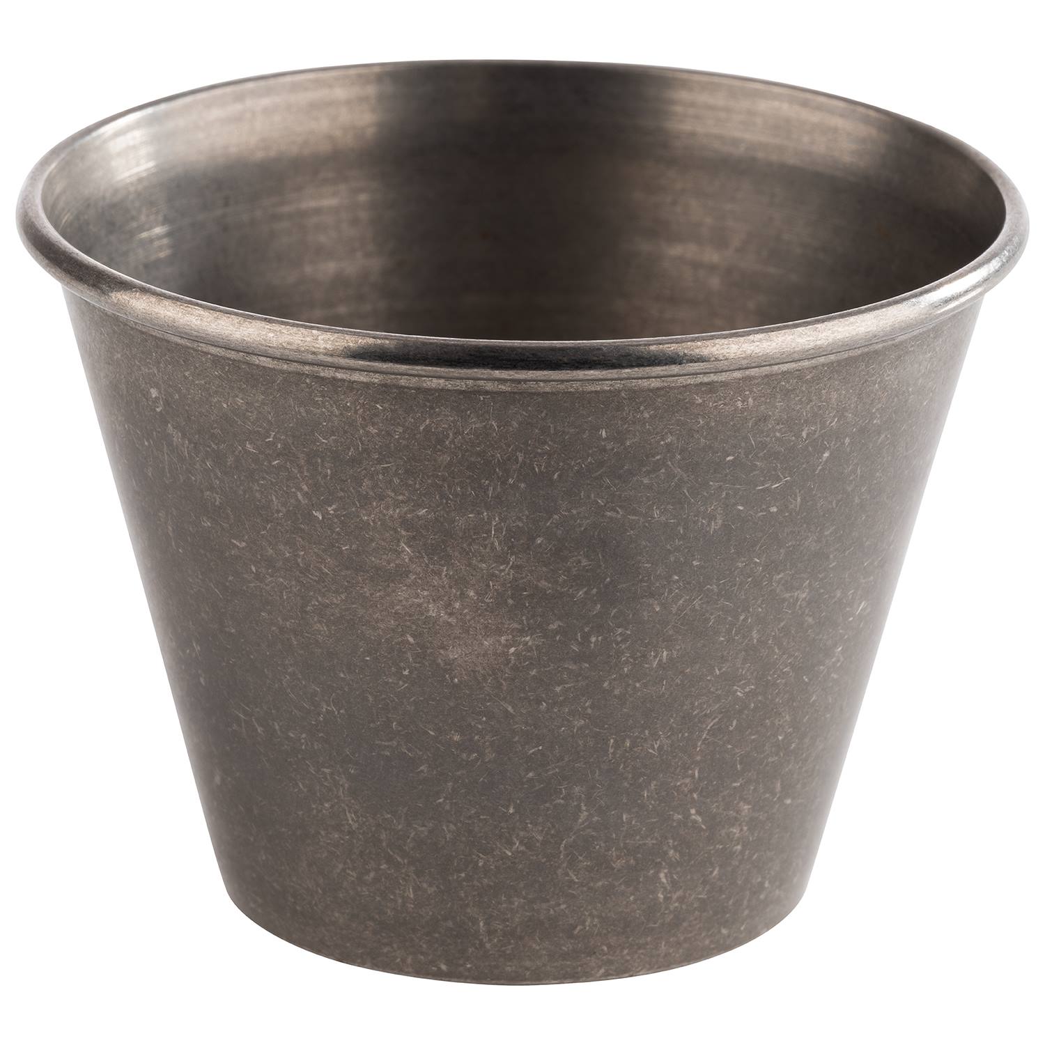 Dip-Schälchen, 6er-Set, Edelstahl, D: 6 cm, H: 4,5 cm, I: 60 ml, Fb. Antik-Edelstahl-Look