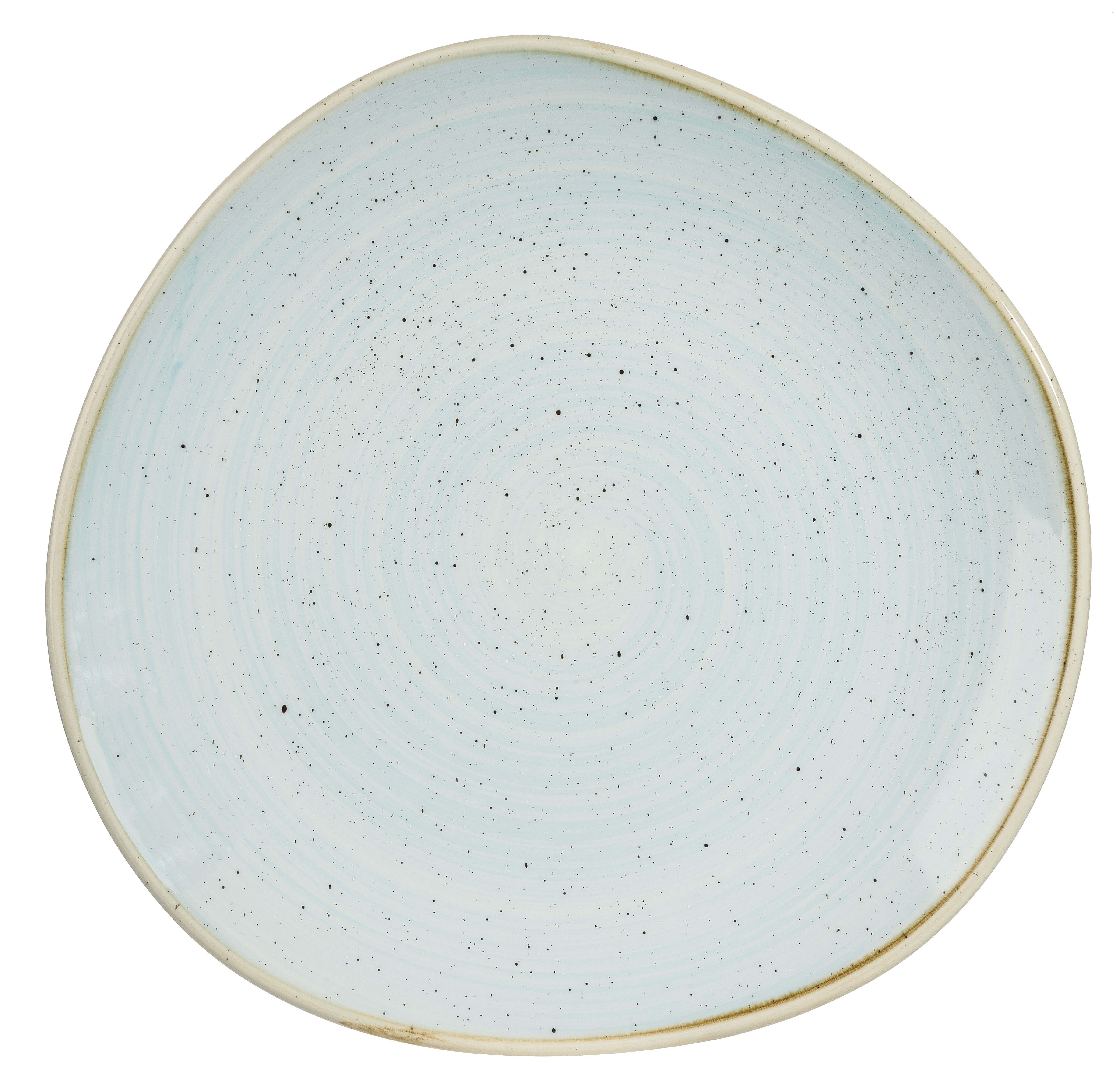 Churchill, Stonecast : Duck Egg Blue - Teller flach rund Organisch, 28,6 cm