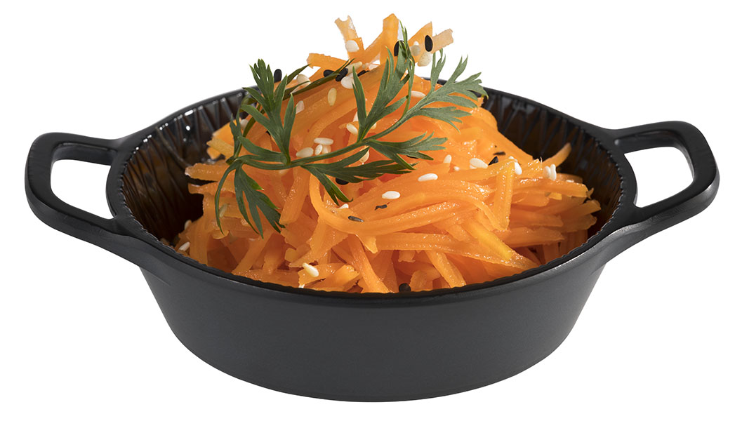 Schale MINI D: 8,5 cm, H: 2,5 cm, Melamin, mit 2 Henkeln, schwarz, 0,07 ltr.