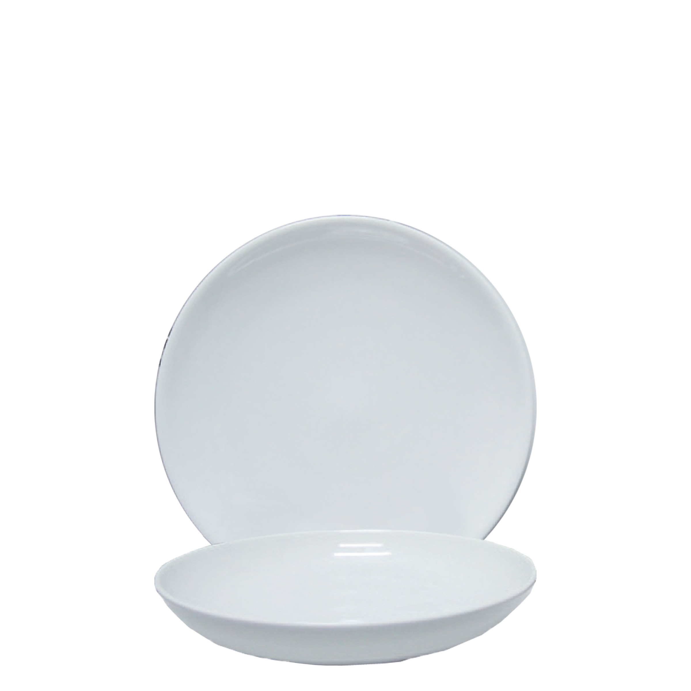 Saturnia, Siviglia - Teller tief Coup, weiss, uni, 22 cm