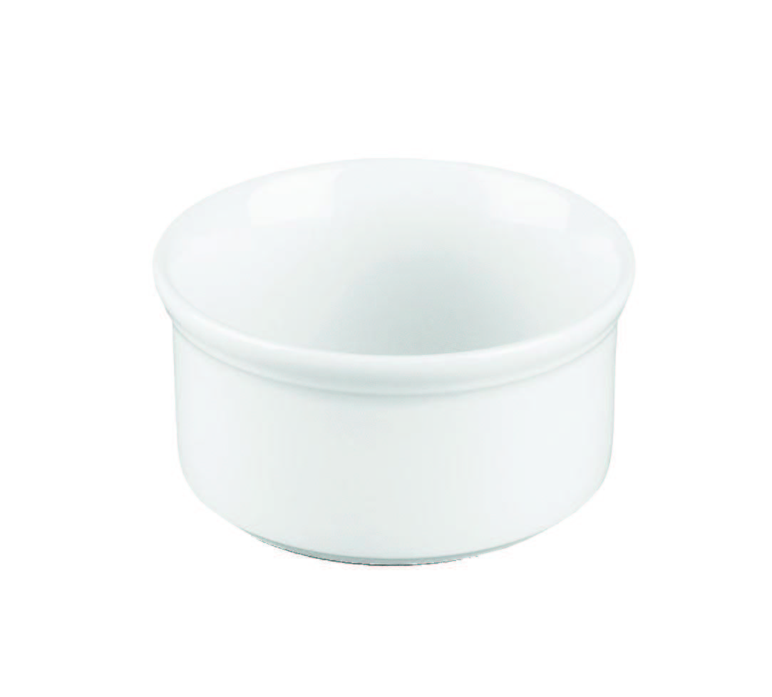 Churchill, Cookware - Auflaufförmchen rund, uni/ weiss, 9 cm/ 0,19 ltr.