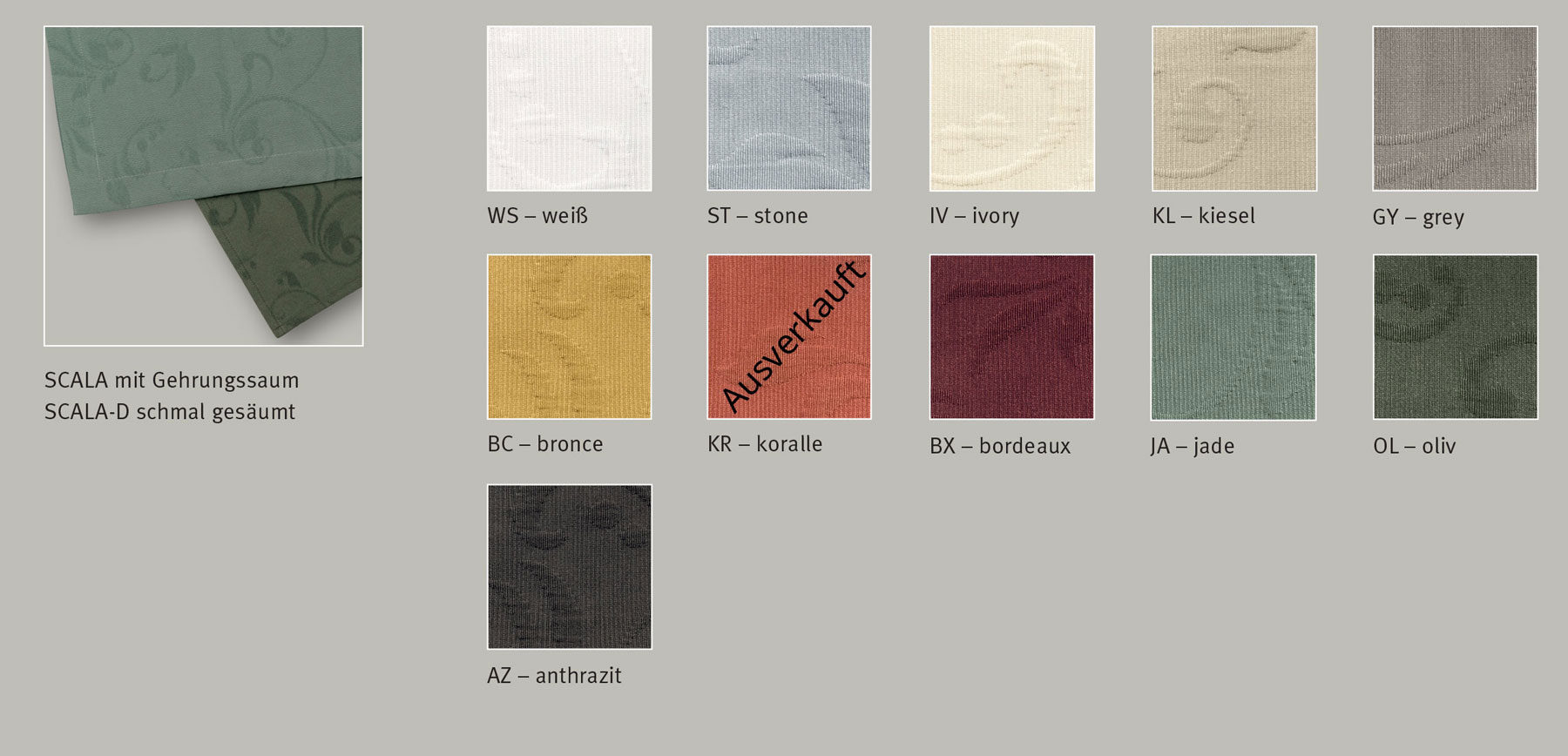 Tischdecke Scala-D - Edles Jacquarddessin