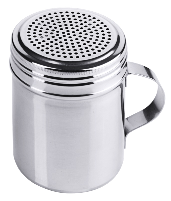 Streuer mit Griff, I: 0,3 ltr., D: 7 cm, H: 9,5 cm, Edelstahl