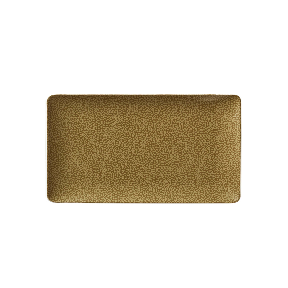 Bauscher, Purity : 425688 Pearls Olive - Platte rechteckig Coup, bonewhite, 27 x 20 cm