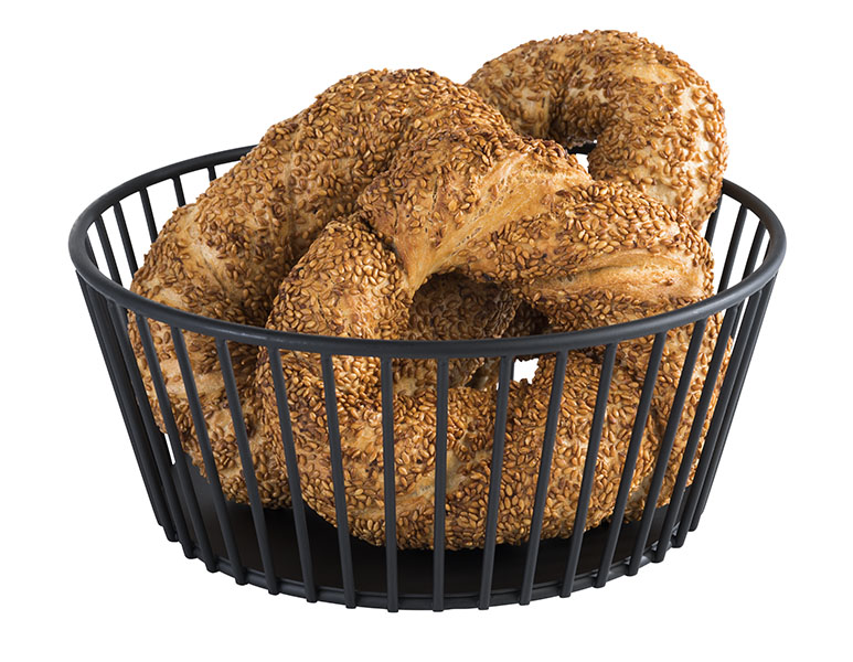 Korb URBAN D: 20 cm, H: 8,5 cm, Metall schwarz