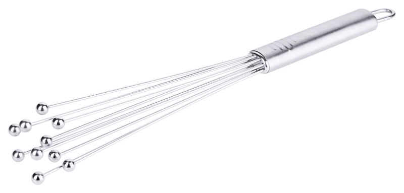 Kugelschneebesen, 10 Drähte, Edelstahl, L: 30 cm