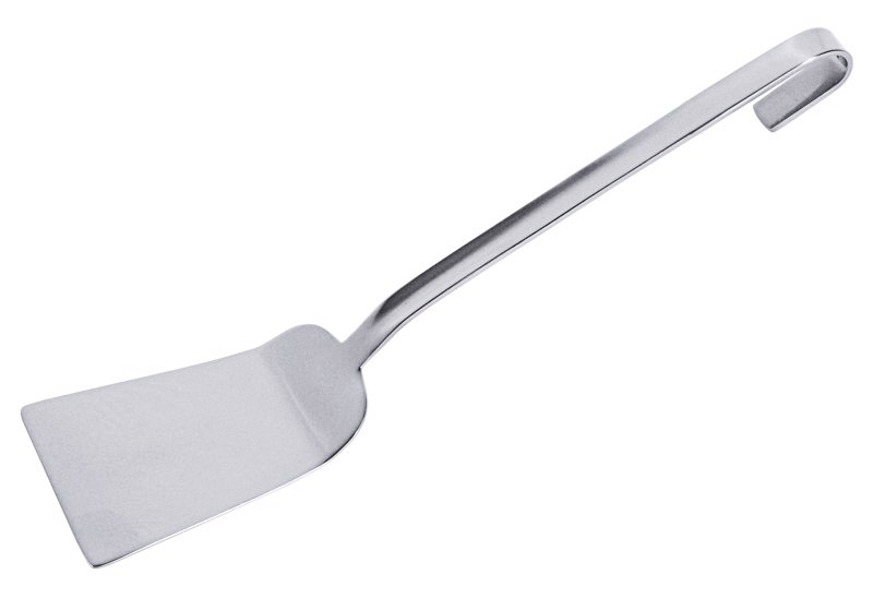 Pfannenschaufel, lang, Edelstahl, 11 x 11 cm, Stiellänge: 36 cm