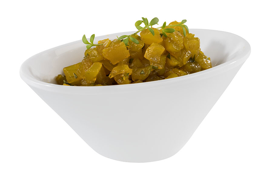 Schale MINI 10,5 x 6 cm, H: 4 cm, Melamin, weiss, 0,07 ltr.