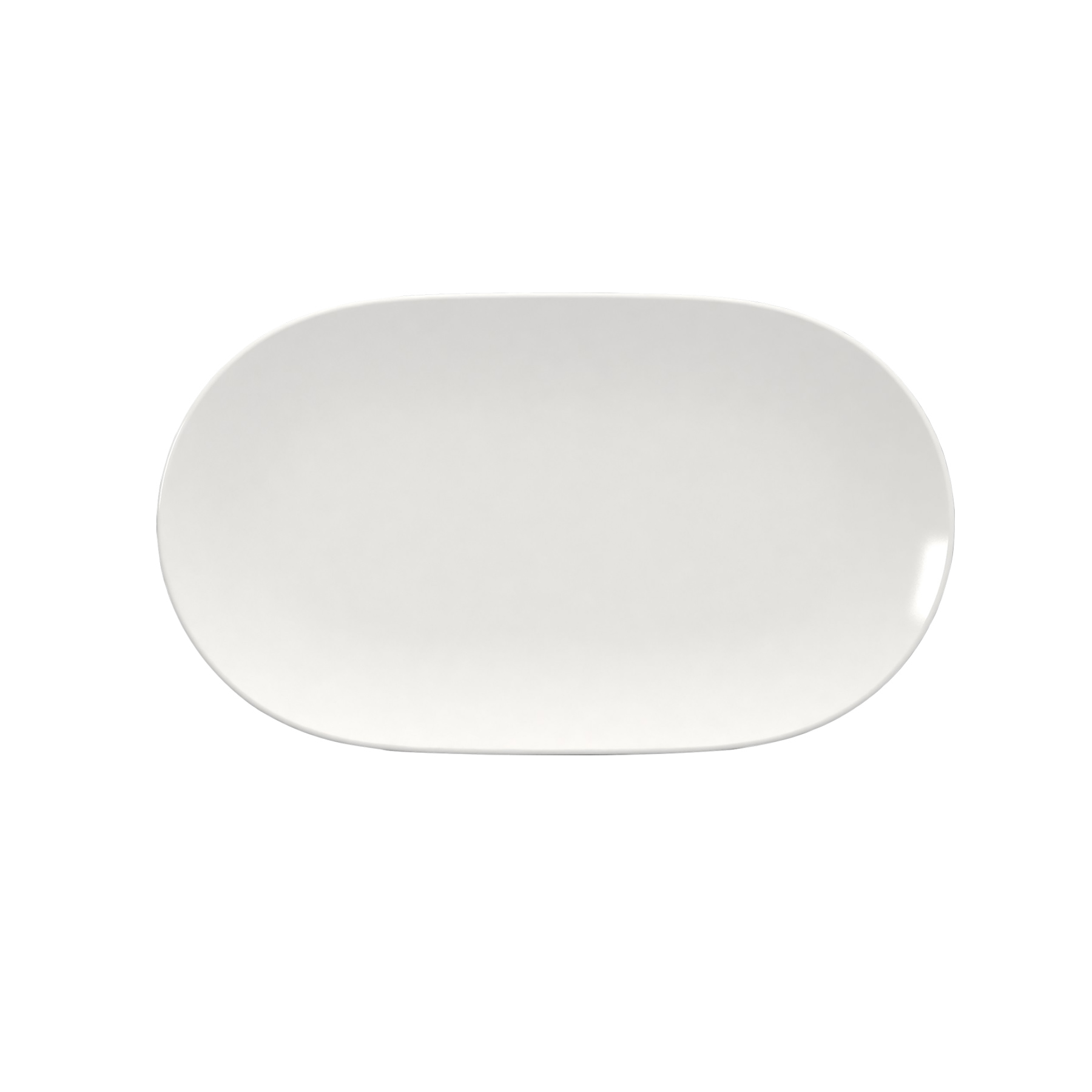 Bauscher, Scope - Platte oval coup, weiss, uni, 32,5 x 18,8 cm