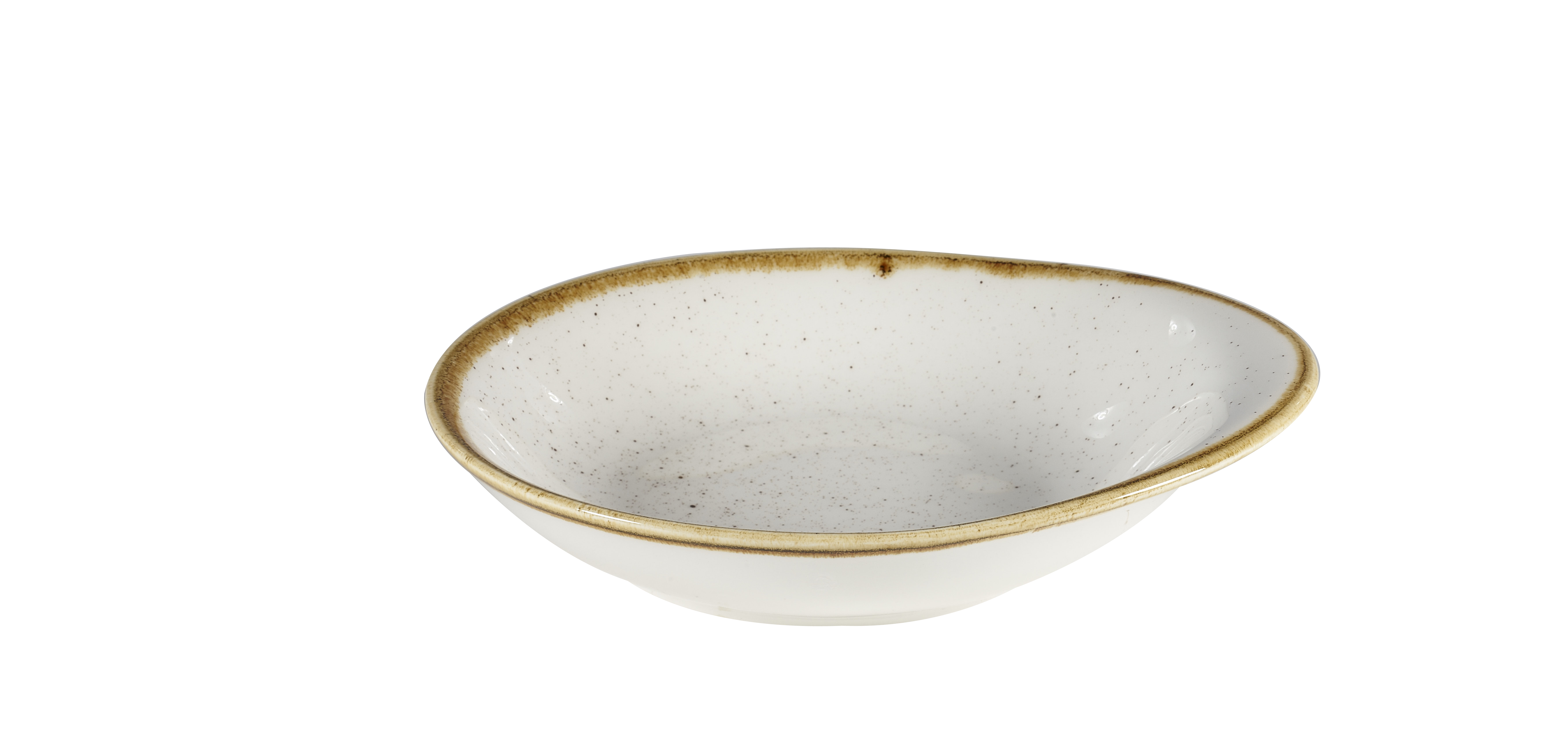 Churchill, Stonecast : Barley White - Schale rund organisch, 18,5 x 16,8 cm/ 0,3 ltr.